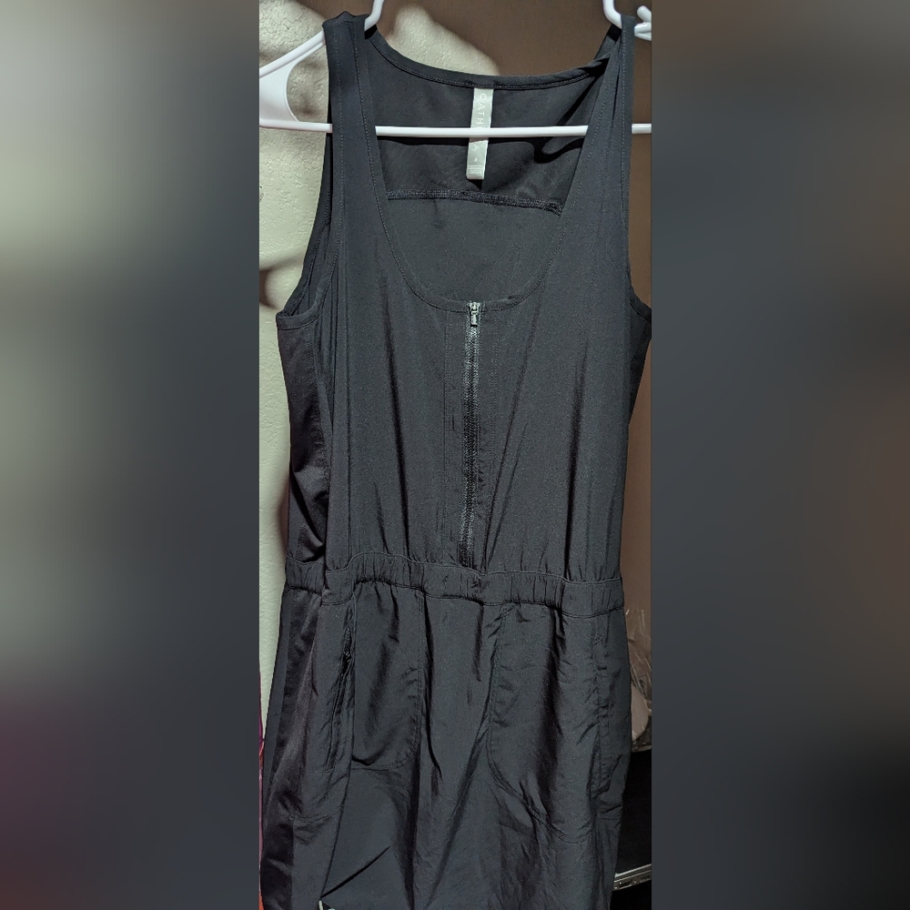 Athleta Black Sleeveless Sheath Dress